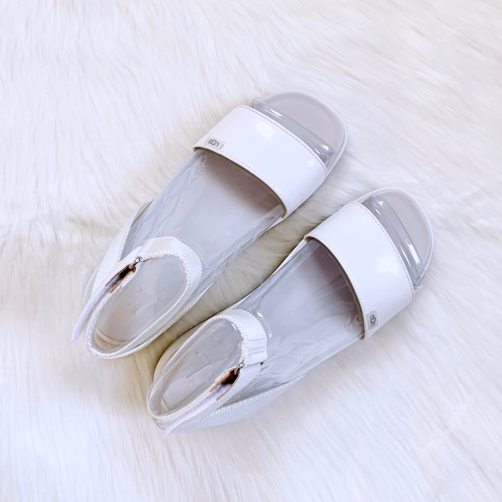 UGG Lennox Platform Sandal In White - Picture 5 of 7